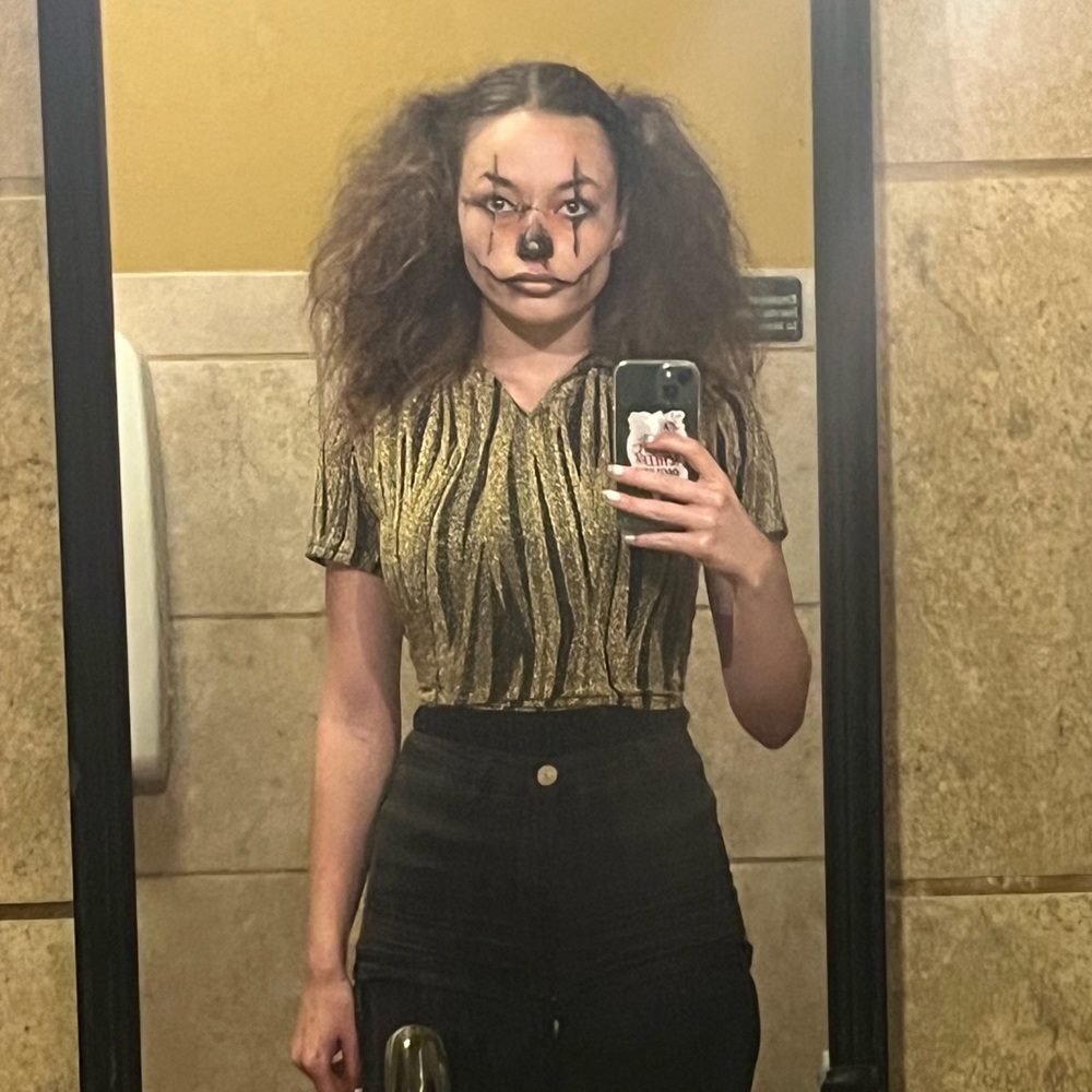 Sheer Glitter Crop Top